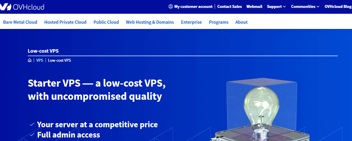 ovhcloud low cost vps