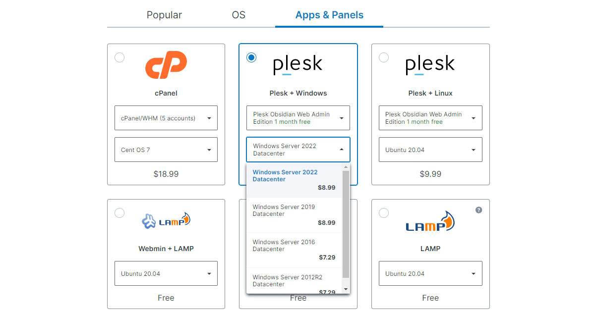 contabo windows with plesk