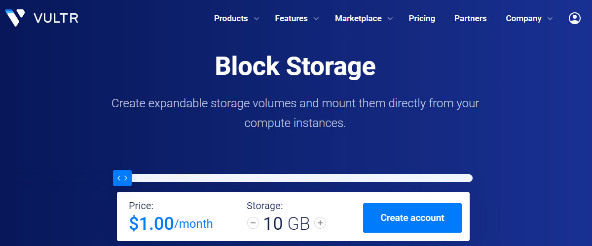 vultr block storage cloud