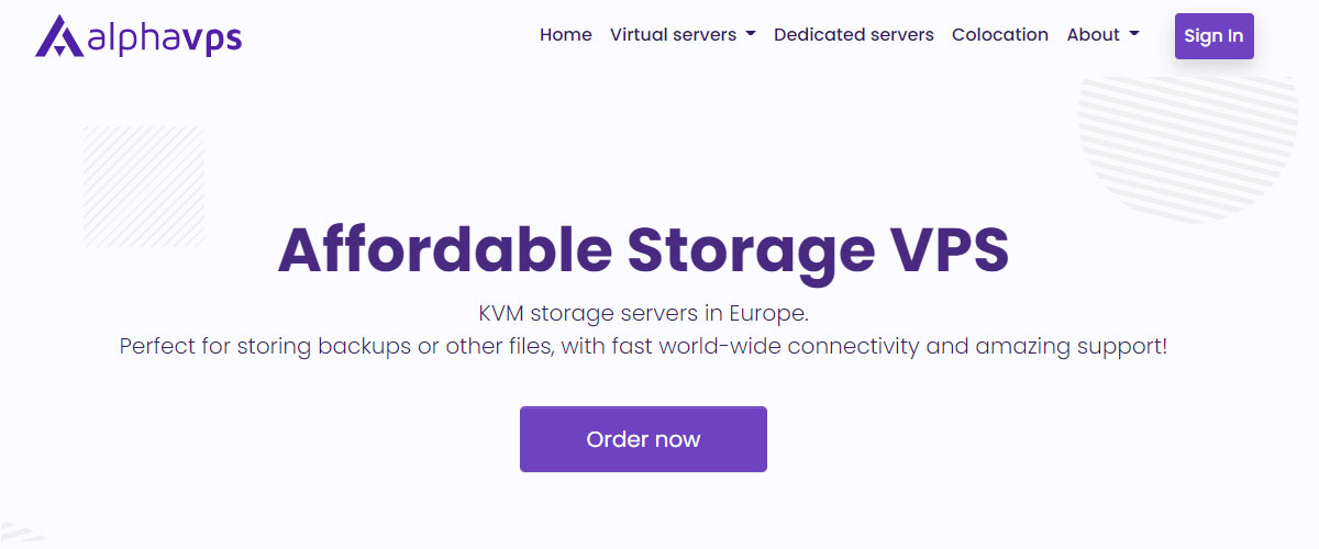 alphavps cheap vps 1tb storage
