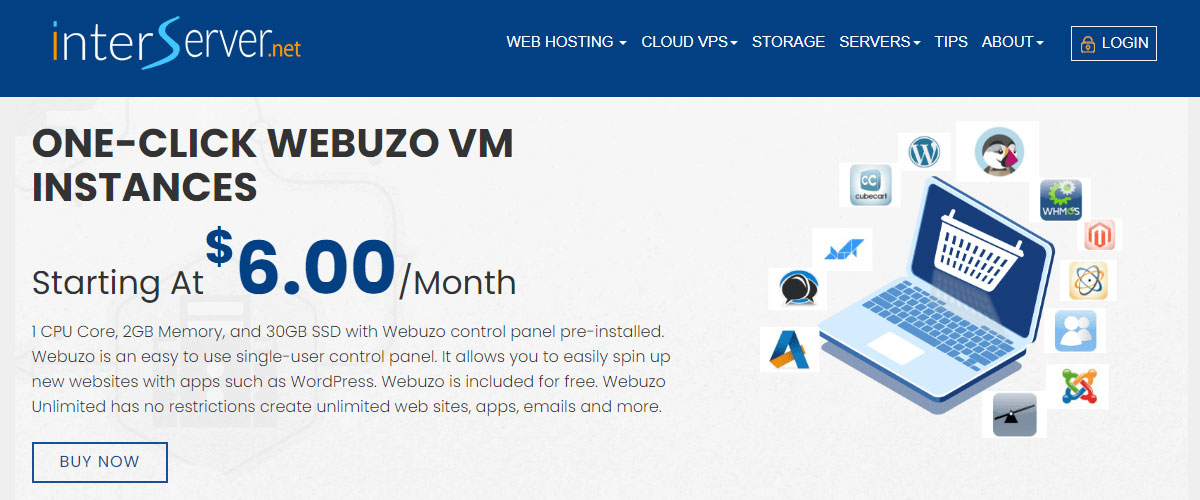 interserver webuzo vps hosting
