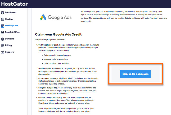 claim google adwords credit 