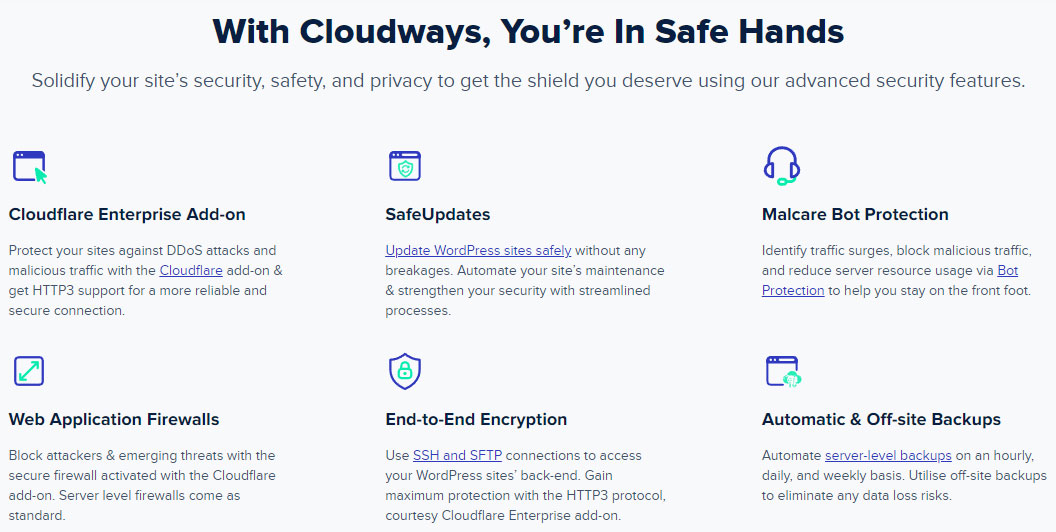 cloudways security features