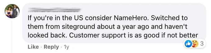namehero customer review