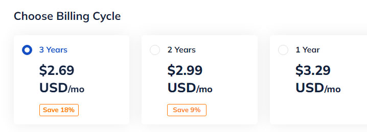 namehero pricing structure