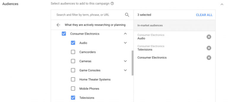 targeting audience in google ads