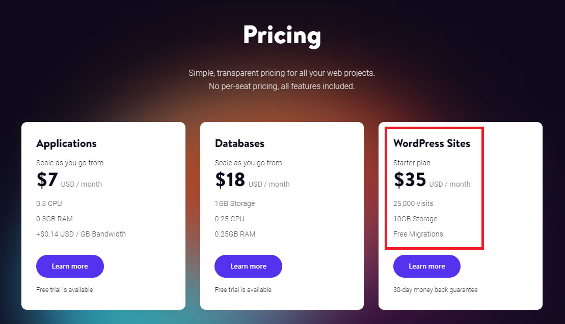 kinsta pricing details