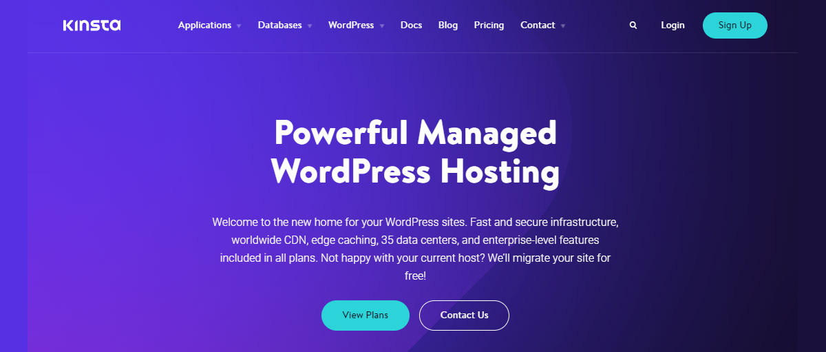 managed wordpress hosting provider kinsta