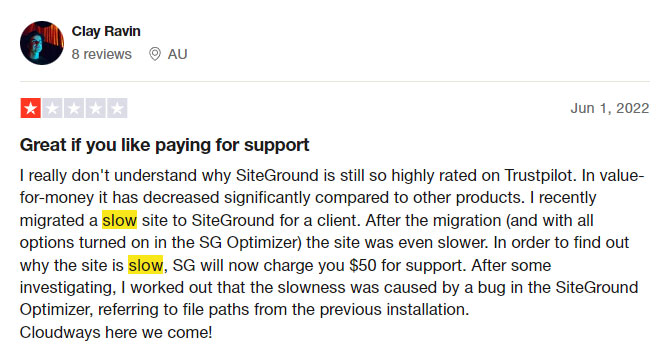 siteground speed issues with users